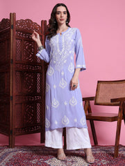 Women Chikankari Hand Crafted Kurta KU007
