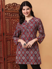 Hand Block Ajrak Printed Kurta S2004