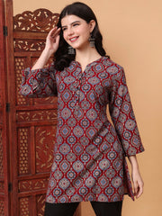 Hand Block Ajrak Printed Kurta S2004