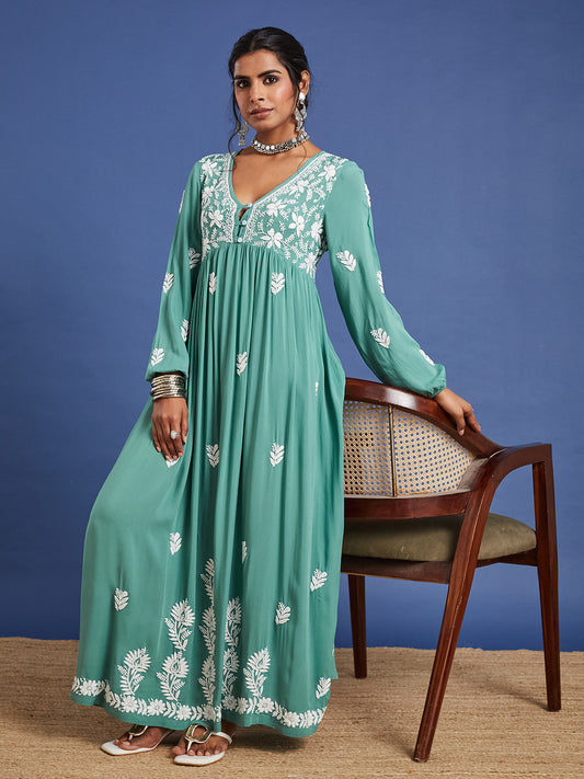 Handcrafted  Chikankari Ethnic Dress