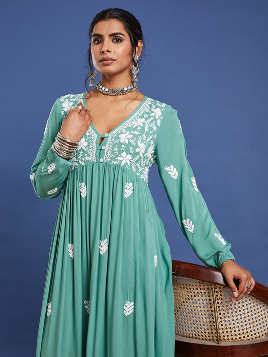 Handcrafted  Chikankari Ethnic Dress