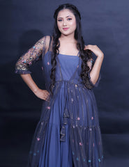 A-line Ruffle Gown - Sufiza Lifestyle