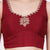 Raw SIlk Hand Embroided Maroon  Color Blouse