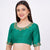 Raw Silk Green Hand Embroided Blouse