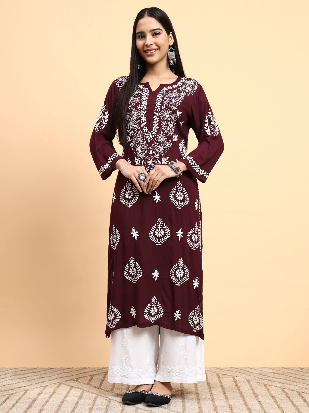 Lucknawi Brown Kurta