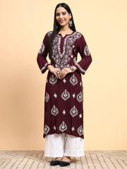 Lucknawi Brown Kurta