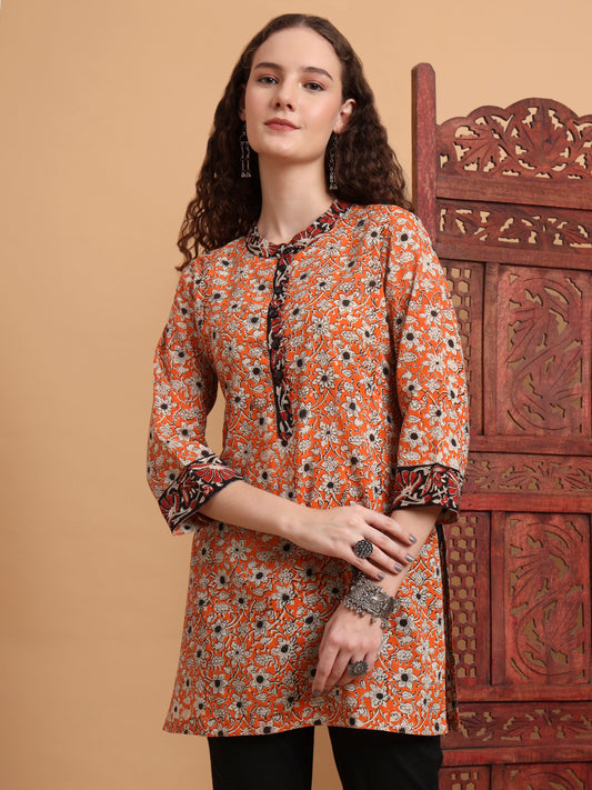 Hand Block Bagru Print Kurti