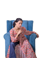 Viscose Georgette  light Orange Shrug - Sufiza Lifestyle