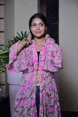 Digital Printed Georgette Shrug