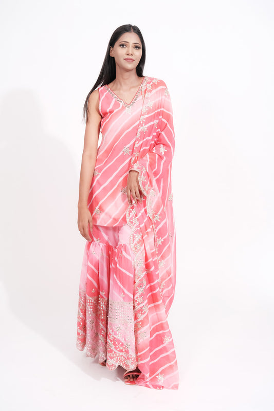 Pinky Sharara Set - Sufiza Lifestyle