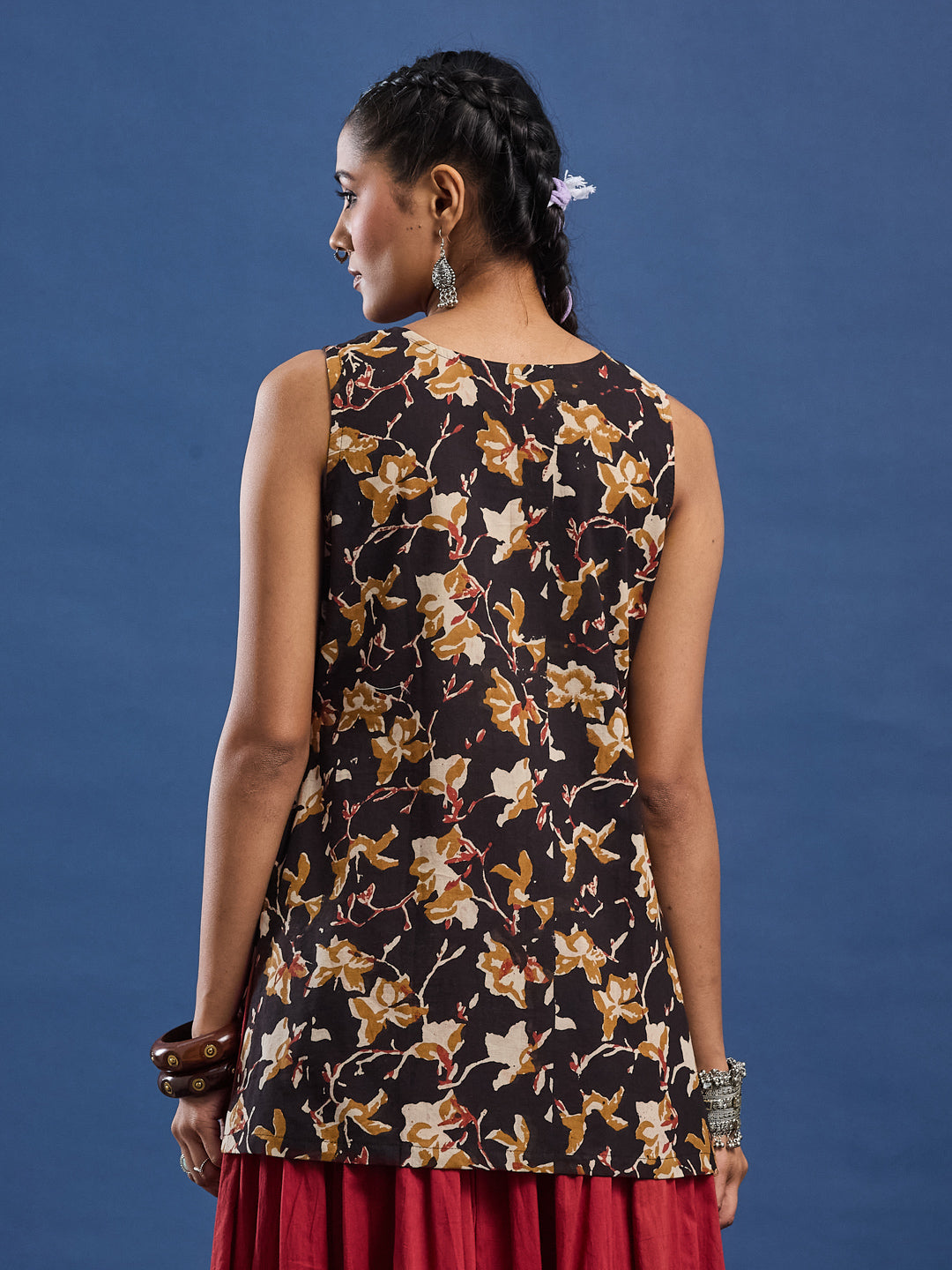 hand Block Print Kurti, Cotton Kurti, Casual and Office Wear, can be style with denim, skirt and plazzo