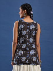 Women Hand Block Print Kurti , 100% Cotton Breathable fabric, Style with Plazzo, Denim and Skirt.
