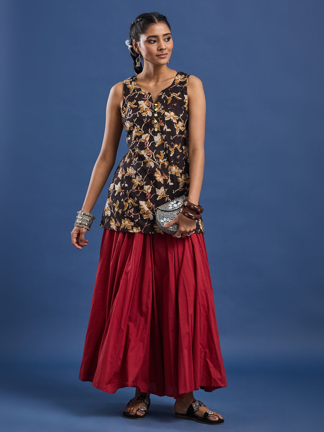 Hand Block Print Short Kurti, Officse and  Casual Wear.