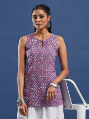 Hand Block Bagru Print Kurti-BPKU019