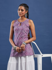 Hand Block Bagru Print Kurti-BPKU019