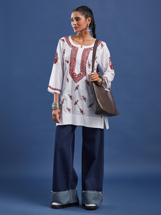 Hand-crafted Chikankari Kurti