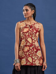 Hand Block Bagru Print Kurti-BPKU017