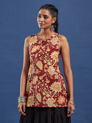 Hand Block Bagru Print Kurti-BPKU017