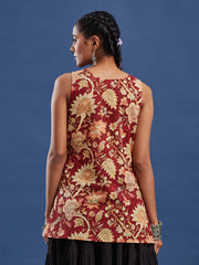 Hand Block Bagru Print Kurti-BPKU017