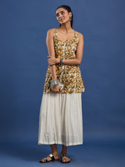 Hand Block Print Sleevless Short Women Wear Kurti - BPKU012