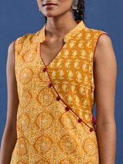 Katha Hand Block Print Kurti-BPKU013