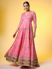 Zardosi Dress Ethnic Dress With Matching Dupatta