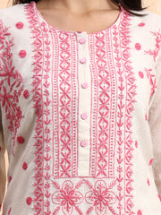 Chiknakari Hand Crafted Kurta set