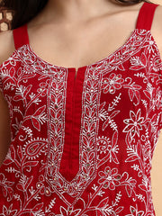 Hand Crafted chikankari Bakhiya Sharara set