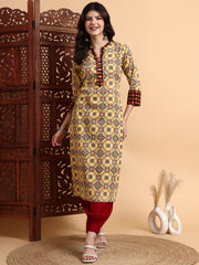 Hand Block Ajrak Print Kurta