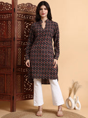 Hand Block Ajrak Print Kurta