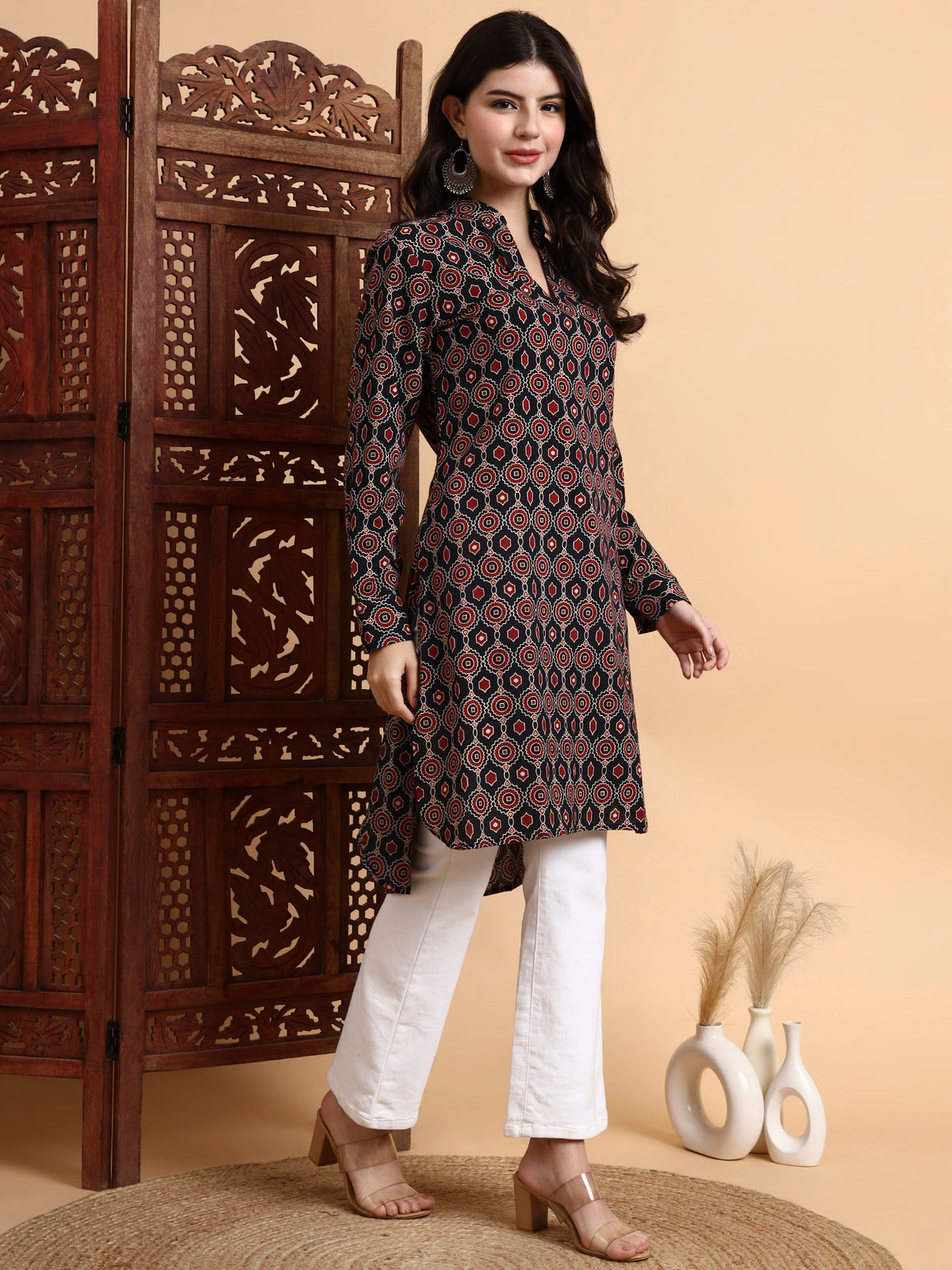 Hand Block Ajrak Print Kurta
