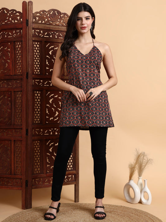 Hand Block Kurti Printed