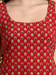 Hand Block Print Ajrak Kurti