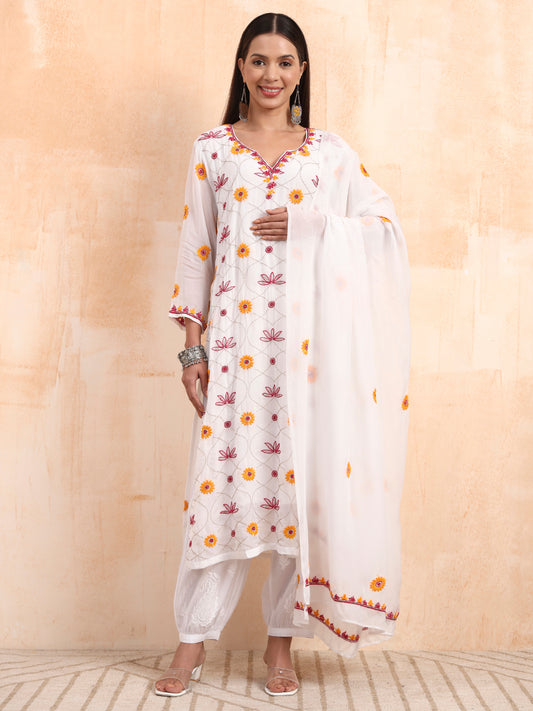 Hand Made Chikankari Premium Zardosi Kurta Set