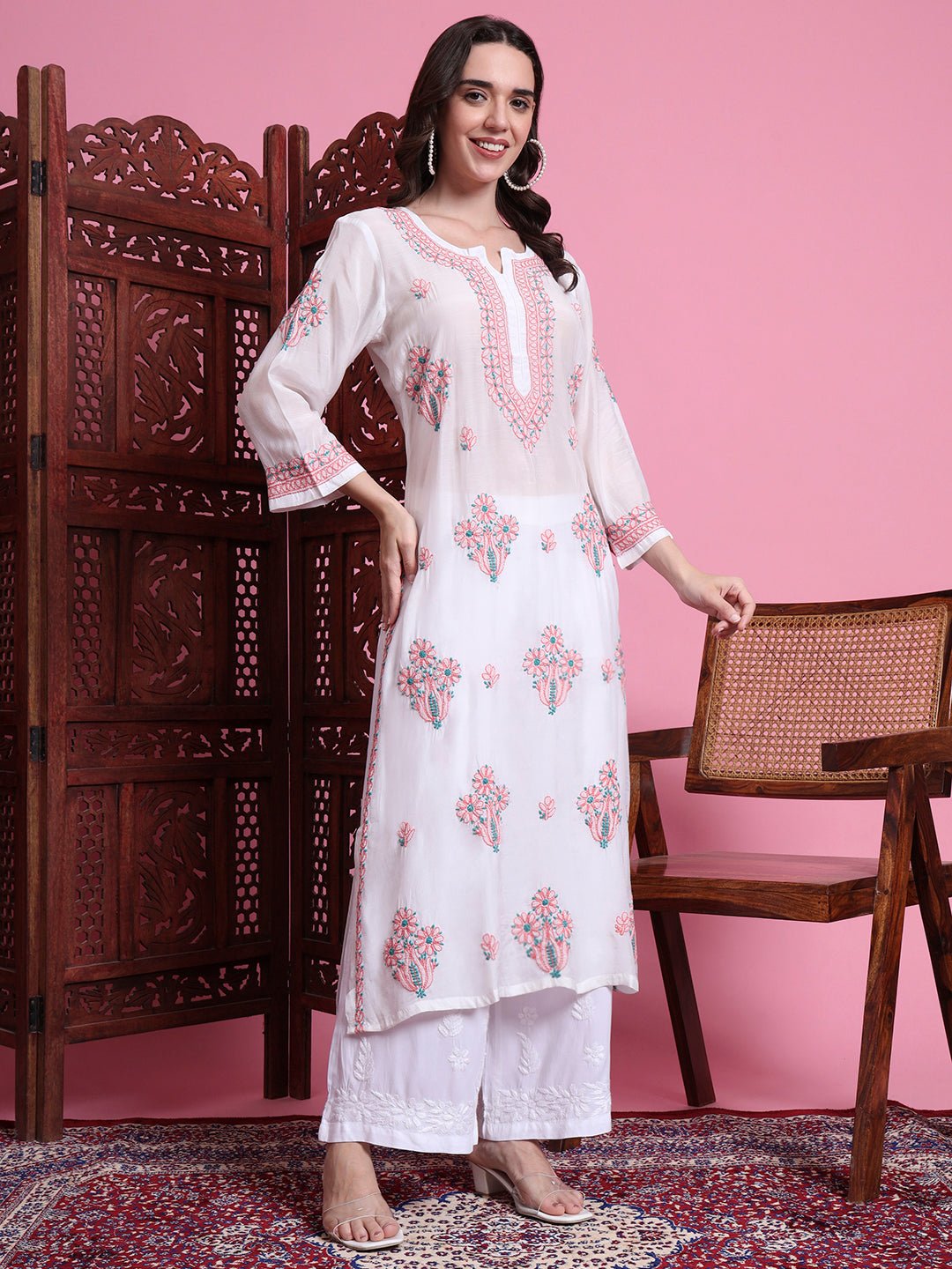 Lucknawi chikankari kurta
