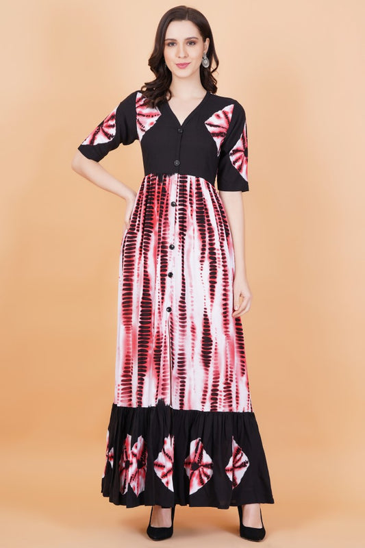 Rayon Full length Gown - Sufiza Lifestyle