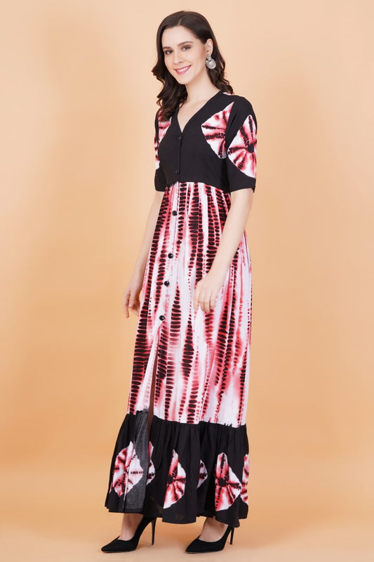 Rayon Full length Gown - Sufiza Lifestyle