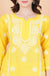 Slub Cotton Mustard Color Chikankari Suit Set
